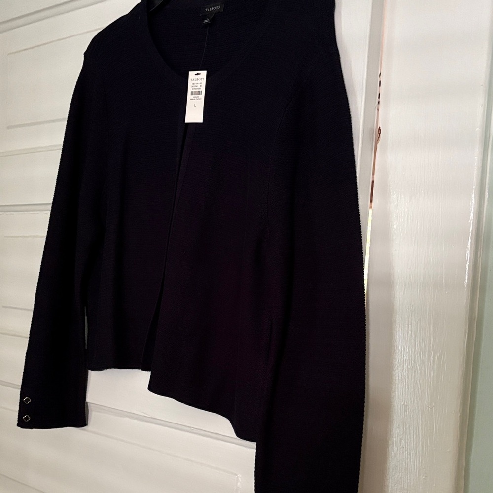 Talbots Navy Women's Sweater NWT L